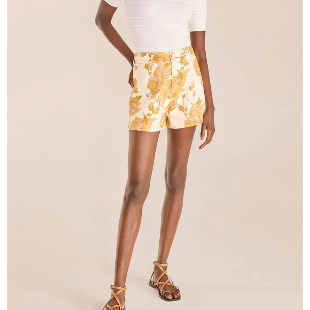 Rebecca Taylor Wild Peony Twill Short - Size 8